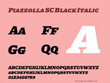 Piazzolla SC Black Italic Version 2.003图片样张