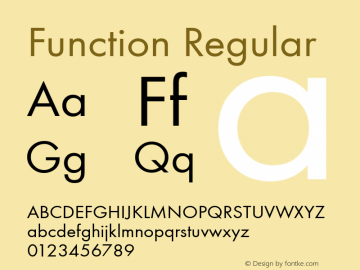 Function Regular Altsys Fontographer 3.5  4/15/93图片样张