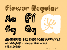 Flower Version 1.005;Fontself Maker 3.5.4图片样张