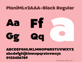 Ploni ML v2 AAA W05 Black Version 2.00 Font Sample