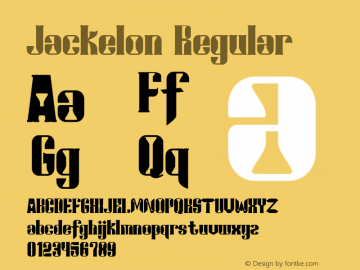 Jackelon Version 1.005;Fontself Maker 3.5.4 Font Sample