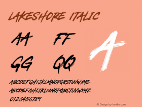 Lakeshore Italic Version 1.000图片样张