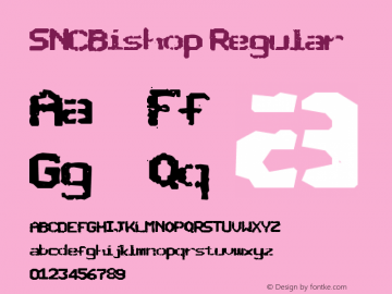 SNCBishop Regular 1.03图片样张