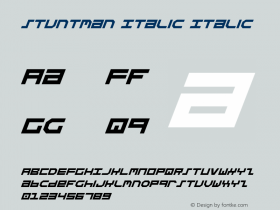 Stuntman Italic Italic 2图片样张