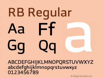 RB Version 1.000;PS 001.000;hotconv 1.0.70;makeotf.lib2.5.58329 Font Sample
