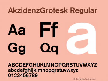 AkzidenzGrotesk-Bold 001.000图片样张