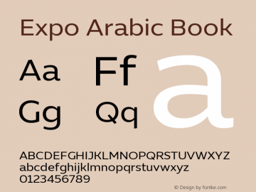 ExpoArabic-Book Version 1.002;PS 001.002;hotconv 1.0.88;makeotf.lib2.5.64775图片样张