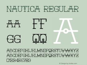 Nautica Regular Version 1.000 Font Sample