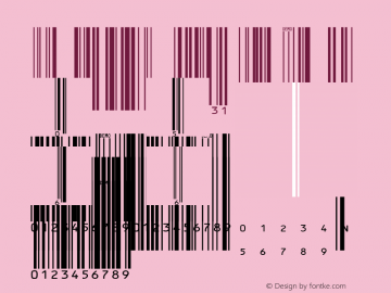 IDAutomationSUPCEANLDemo GS1 UPC/EAN Font; Copyright (c) 2020 IDAutomation.com, Inc. [Sample Version for Demo Use Only]图片样张