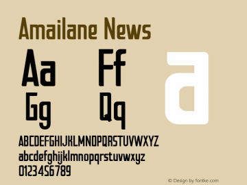 Amailane News FontLab Studio图片样张