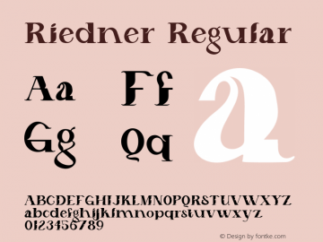 Riedner Version 1.008;Fontself Maker 3.5.4图片样张