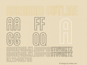 Abraham Outline Demo Outline Version 1.00;January 22, 2020;FontCreator 12.0.0.2535 64-bit Font Sample