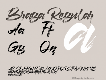 Braga Version 1.002;Fontself Maker 3.4.0 Font Sample