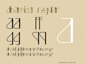 Dinamica Version 1.00;August 24, 2020;FontCreator 12.0.0.2546 64-bit图片样张