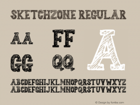 Sketchzone Version 1.00;September 7, 2020;FontCreator 13.0.0.2678 64-bit Font Sample