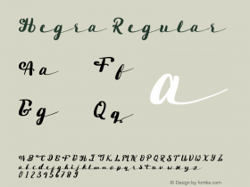 Hegra Version 001.000 Font Sample