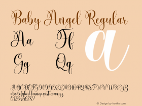 BabyAngel Version 1.000 Font Sample