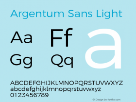 Argentum Sans Light Version 2.006;January 3, 2021;FontCreator 13.0.0.2655 64-bit; ttfautohint (v1.8.3) Font Sample