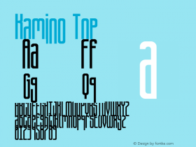 Kamino Top Version 1.000 Font Sample