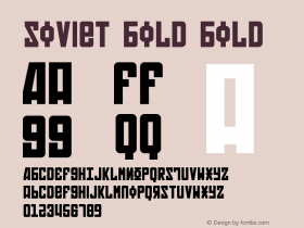 Soviet Bold Bold 2 Font Sample