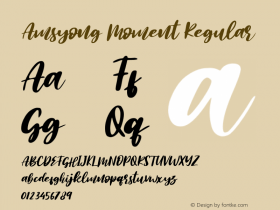 Amsyong Moment Version 1.00;December 31, 2020;FontCreator 11.5.0.2430 64-bit Font Sample