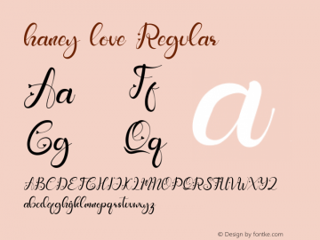 haney love Version 1.00;January 1, 2021;FontCreator 12.0.0.2547 64-bit Font Sample