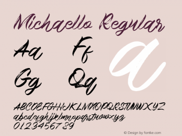 Michaello Version 1.00;October 19, 2020;FontCreator 12.0.0.2567 64-bit Font Sample