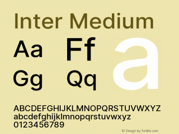 Inter Medium Version 3.009;git-2c0637eac图片样张