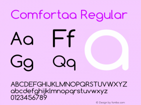 Comfortaa Version 2.004 2013 Font Sample