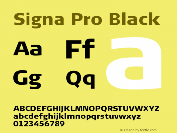 SignaPro-Black Version 7.504; 2010; Build 1022;com.myfonts.easy.fontfont.signa-pro.pro-black.wfkit2.version.4fGx Font Sample