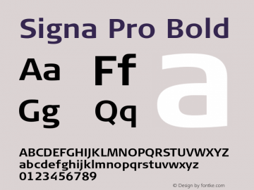 SignaPro-Bold Version 7.504; 2010; Build 1021;com.myfonts.easy.fontfont.signa-pro.pro-bold.wfkit2.version.4gQu Font Sample