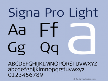 SignaPro-Light Version 7.504; 2010; Build 1021;com.myfonts.easy.fontfont.signa-pro.pro-light.wfkit2.version.4fvu Font Sample