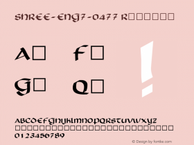 SHREE-ENG7-0477 Version 1.10 6-7-2019 Font Sample