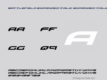 Battlefield Expanded Italic Expanded Italic 3图片样张