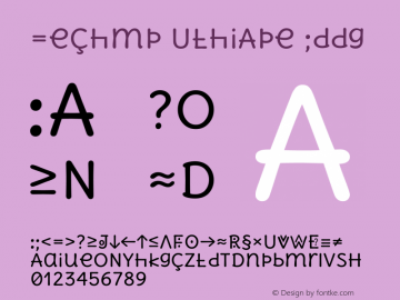 u8pv Version 1.002 Font Sample