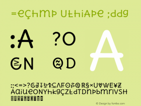 u82pv Version 1.002 Font Sample