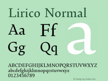 Lirico-Normal Version 3.001图片样张