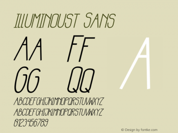 Illuminoust-Italic Version 001.000图片样张