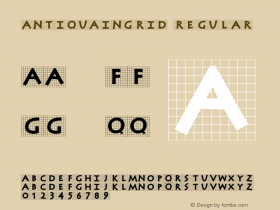 AntiquaInGrid Regular 1.0 2003-10-08图片样张