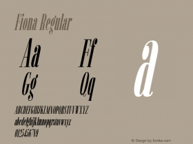 Fiona Bold Italic Version 1.00图片样张