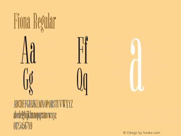 Fiona Regular Version 1.00图片样张