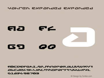 Yahren Expanded Expanded 2 Font Sample