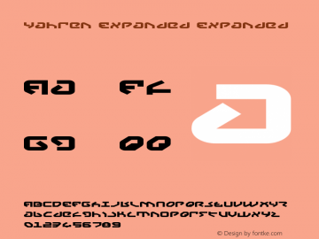 Yahren Expanded Expanded 2 Font Sample