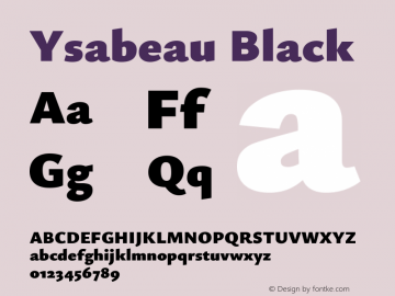 Ysabeau Black Version 0.020图片样张