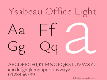 Ysabeau Office Light Version 0.020图片样张