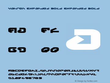 Yahren Expanded Bold Expanded Bold 2 Font Sample