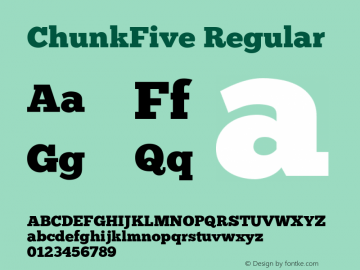 ChunkFive  Font Sample
