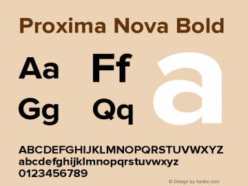 ProximaNova-Bold Version 1.000;PS 001.000;hotconv 1.0.38 Font Sample