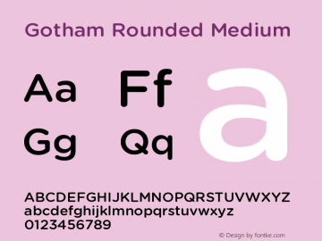 GothamRounded-Medium Version 1.200图片样张