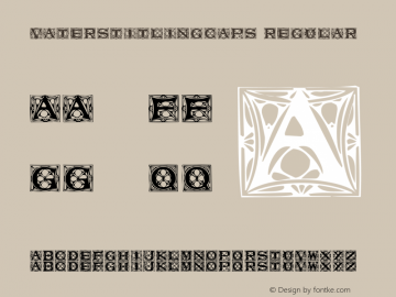 VatersTitlingCaps Regular Unknown Font Sample